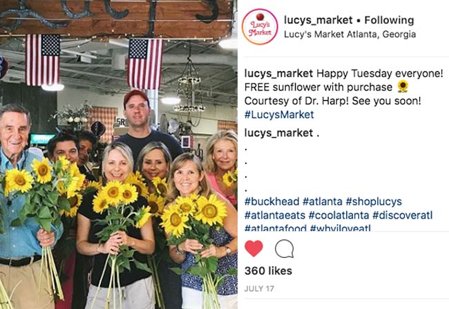 Lucy's Market Instagram Post