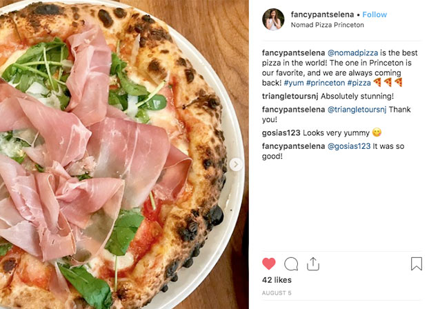 Instagram Post of Pizza from Nomad