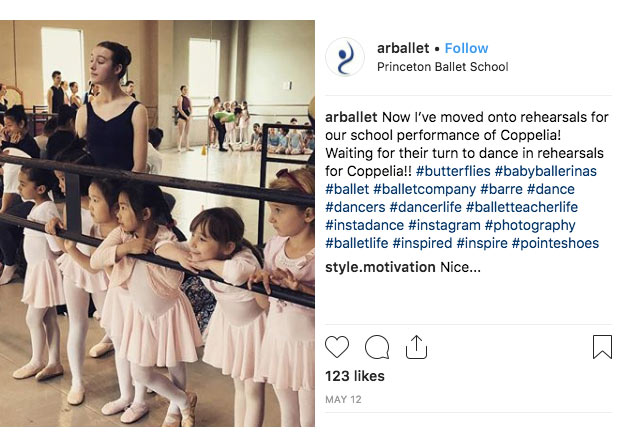 Princeton Ballet Instagram Post